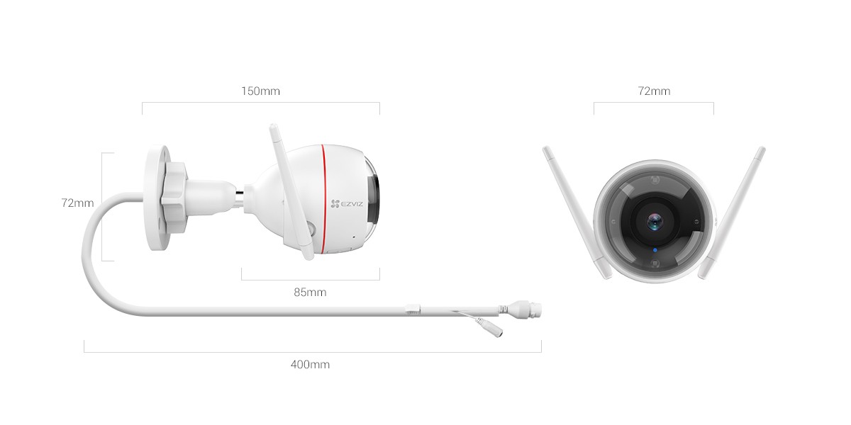Câmara Tubular Exterior Wi-fi C3WN