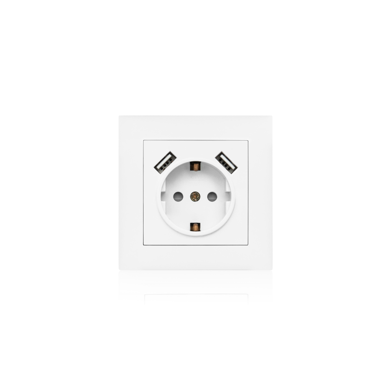 TOMADA  2P+T2XUSB M2020 BR - S7238